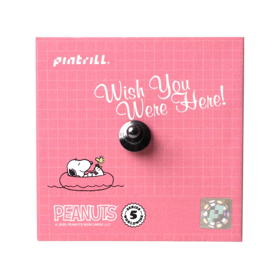 Snoopy Skateboard Beach Pin