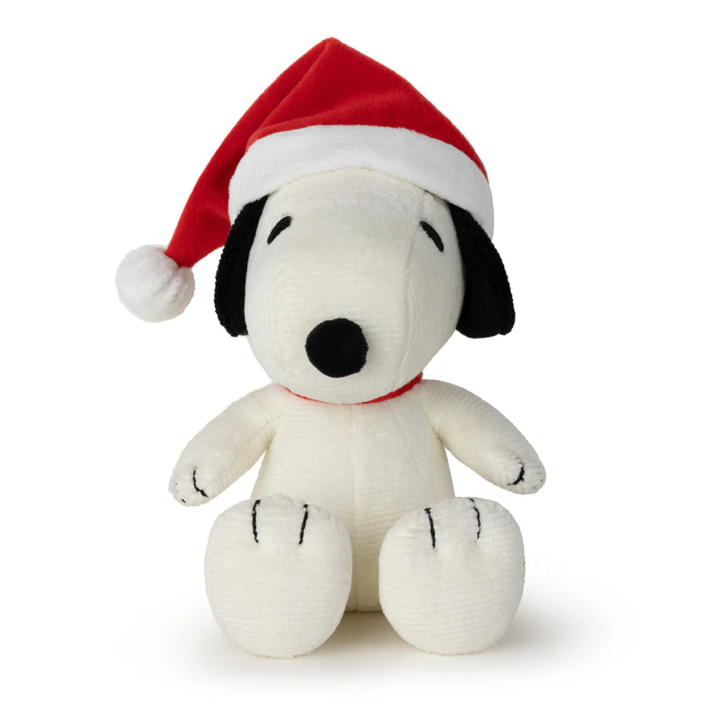 Snoopy Sitting with Christmas Hat - 17cm