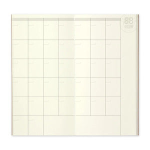 Card File 017 Traveler's Notebook Refill Monthly Diary
