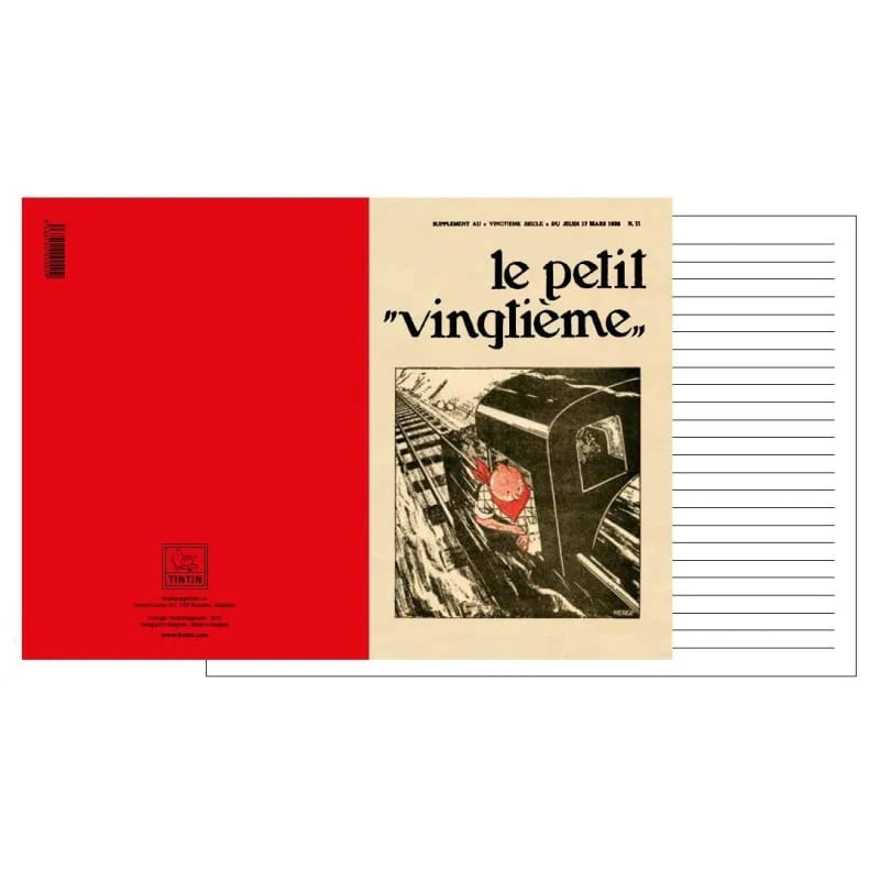 TinTin Le Petit Vingtieme A5 Notebook - Train
