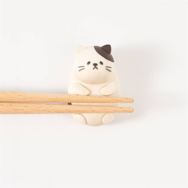 Cat Chopstick Rest - Brown Ear Patch