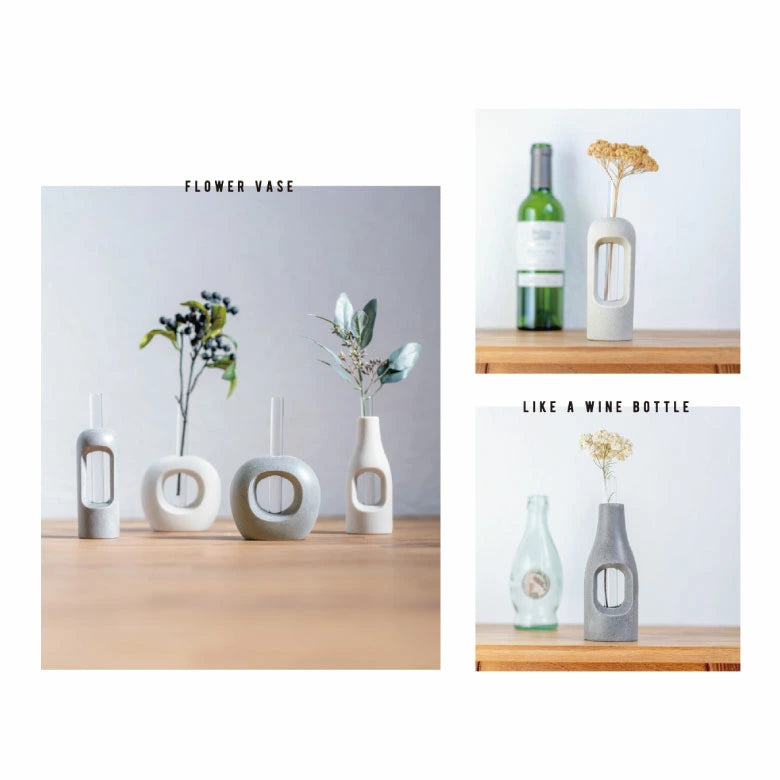 Test Tube Vase – White
