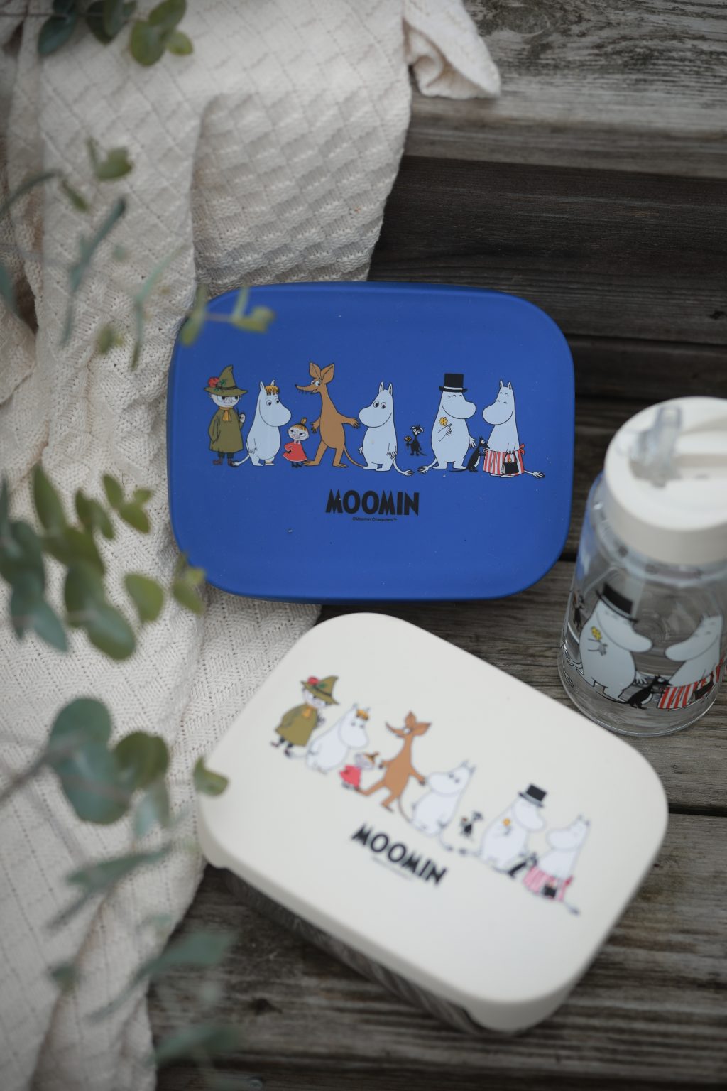 Moomin Family Tin Lunch Box – Blue