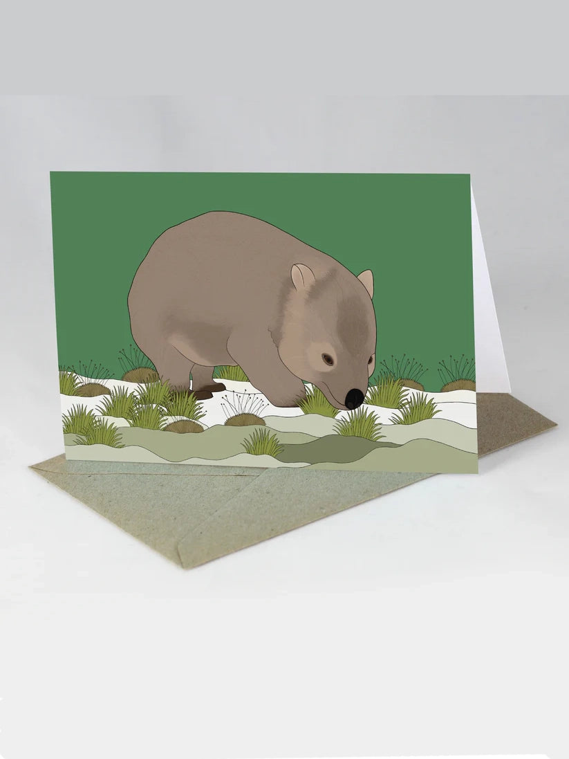 Australian Animal Card - Wombat