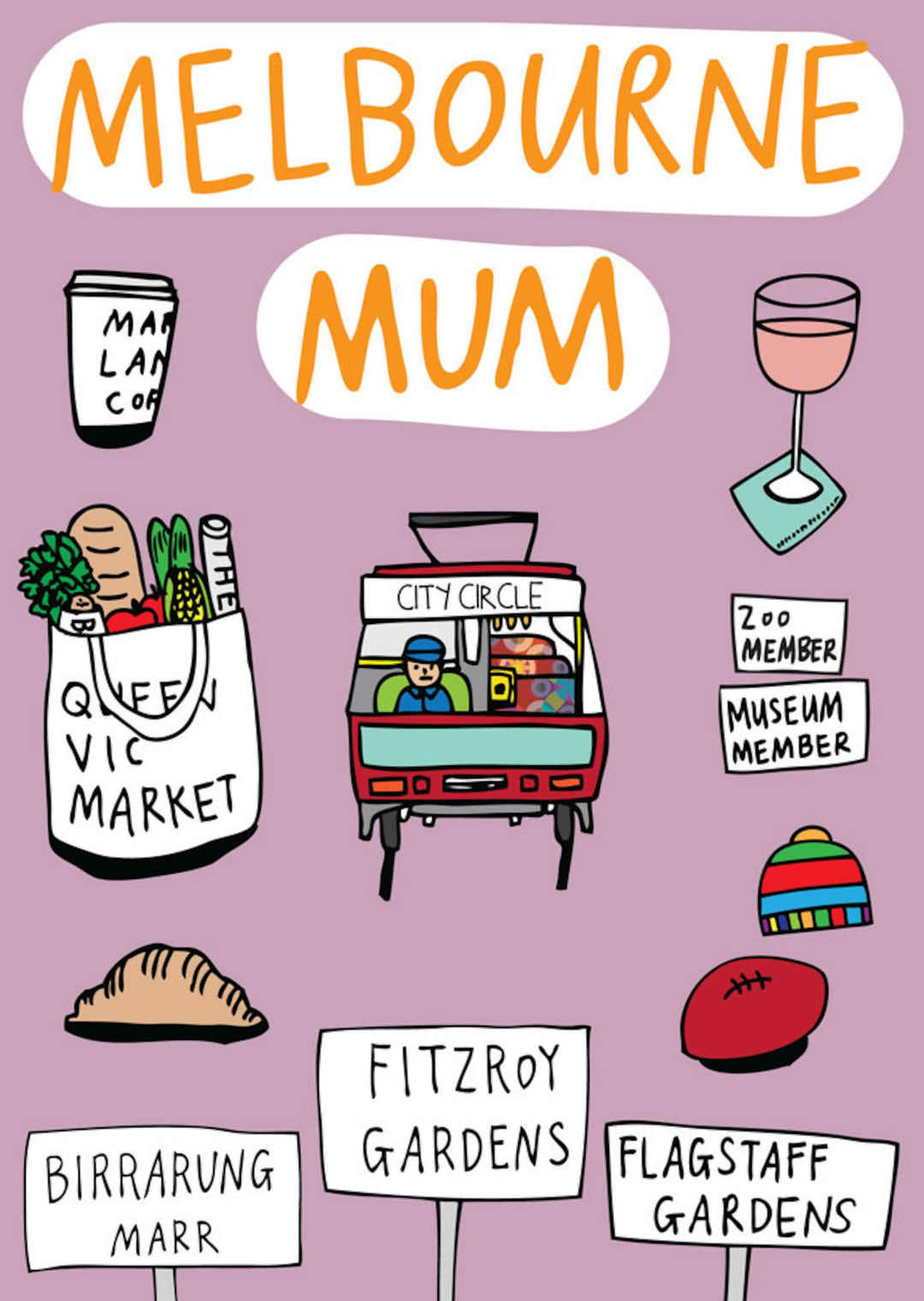 Melbourne Mum Greeting Card
