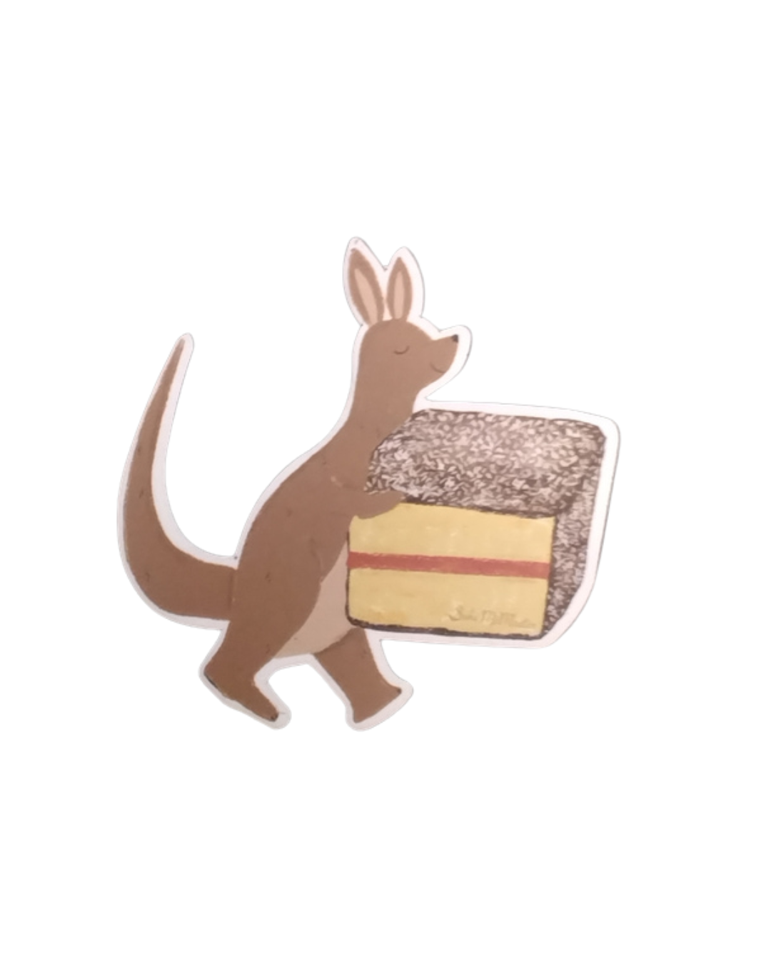 Kangaroo Lamington Magnet - Suki McMaster