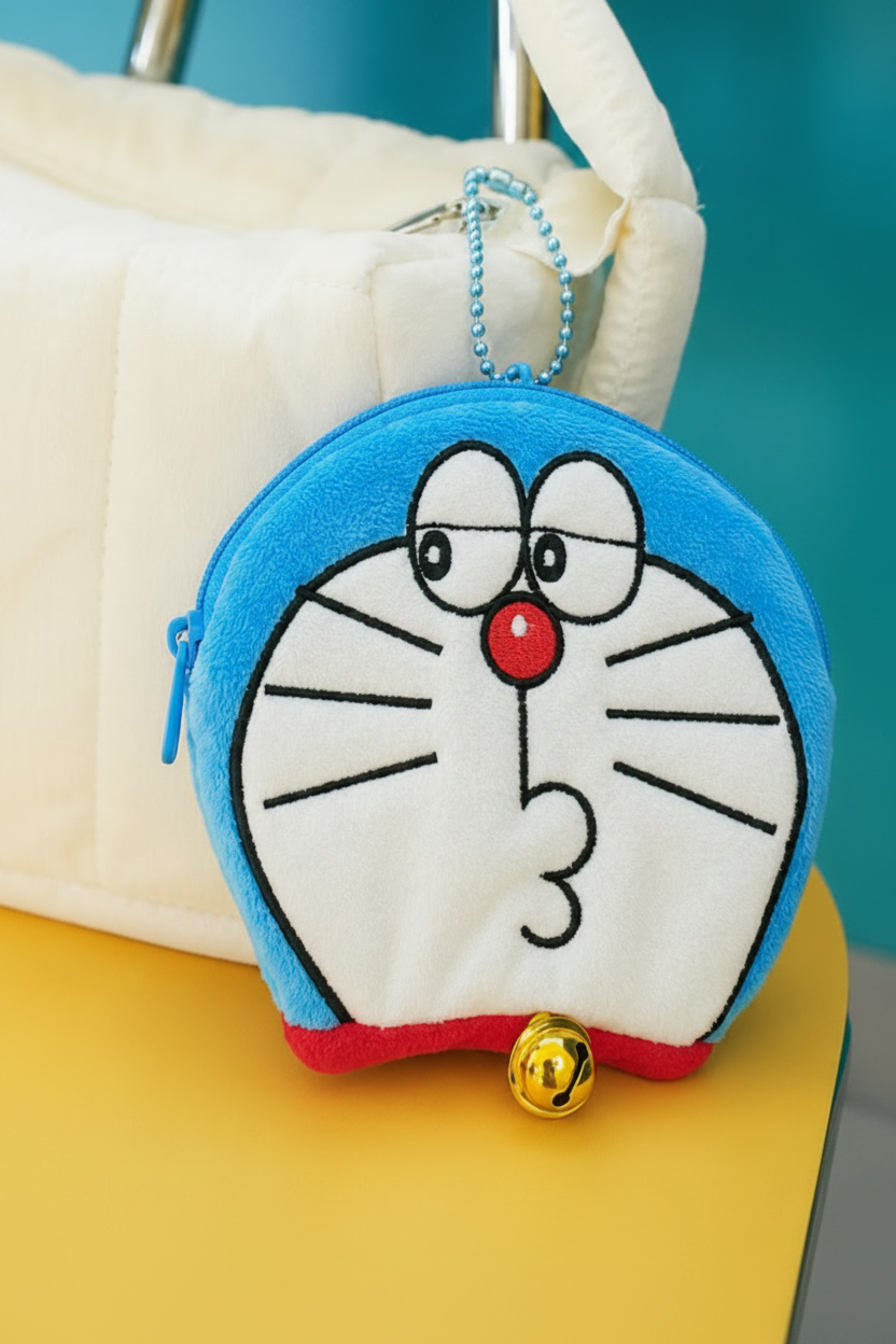 Doraemon Face Coin Pouch