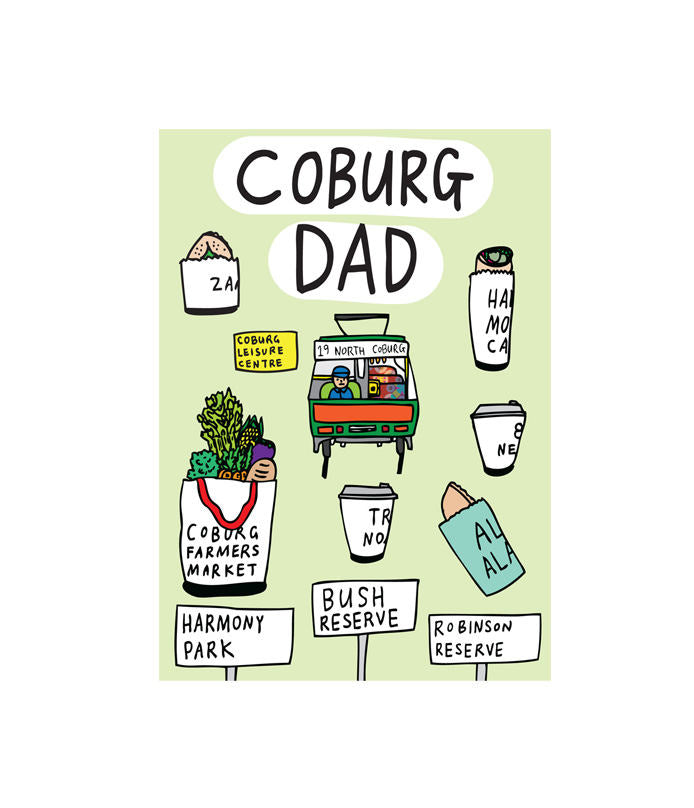 Coburg Dad Greeting Card
