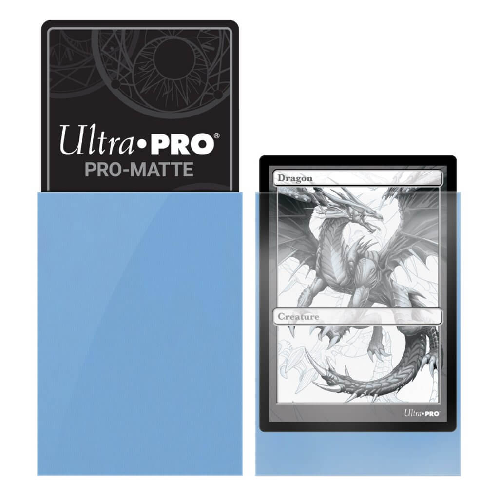 PRO-Matte Deck Protector Sleeves Light Blue 50ct