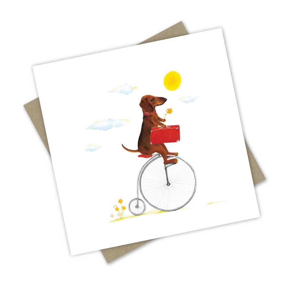 Seven the Sausage Dog Greeting Card