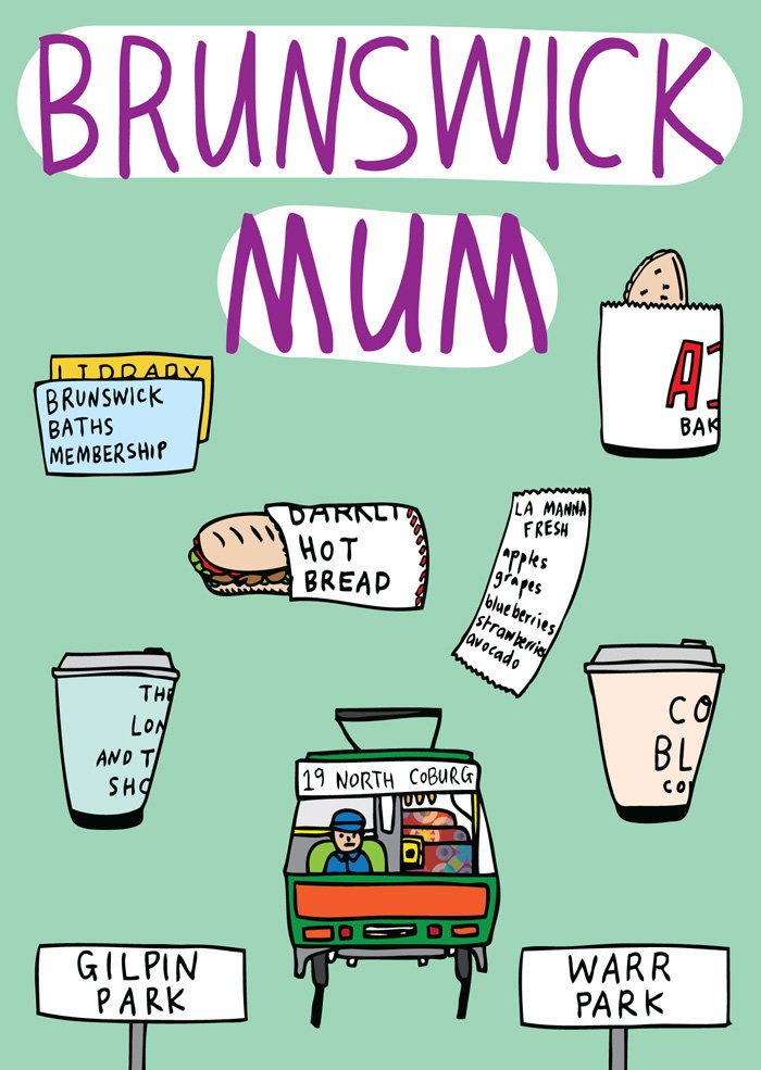 Brunswick Mum Greeting Card