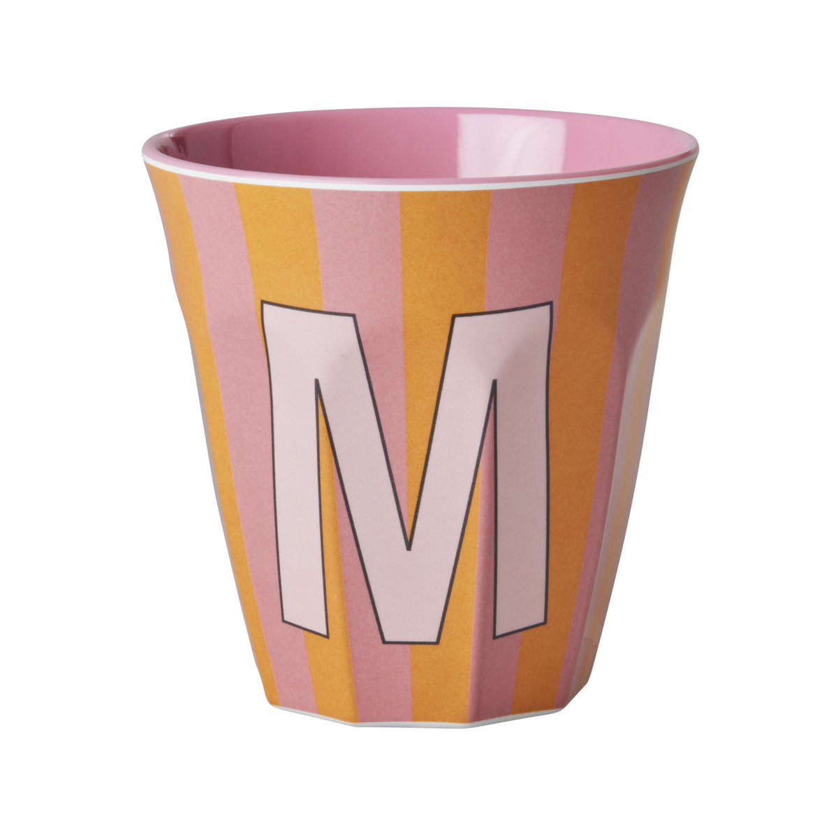 Medium Alphabet Cup - Orange - M- Stripes