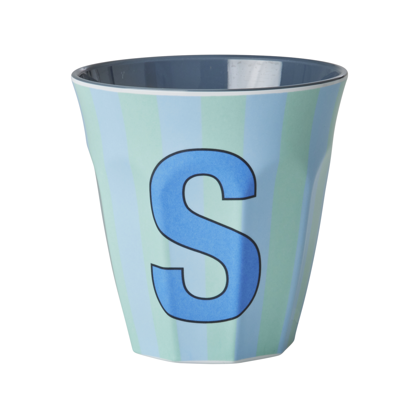 Medium Alphabet Cup - Blue - S - Stripes