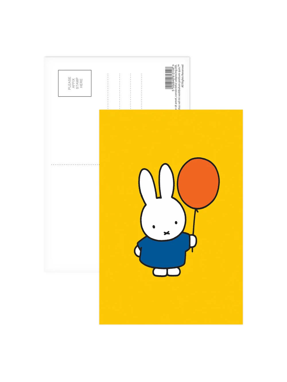 Miffy Balloon Postcard