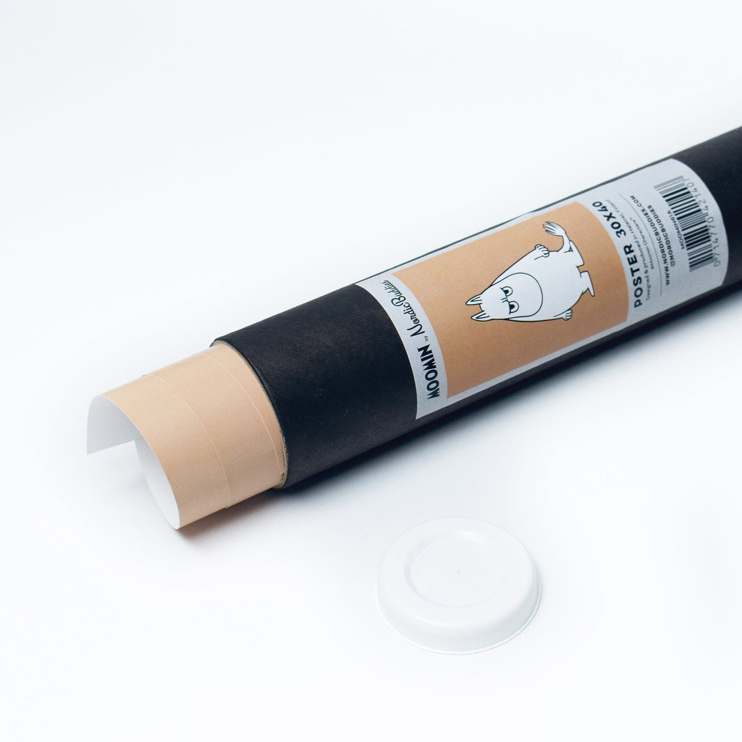 Moomintroll Angry poster rolled in protective tube