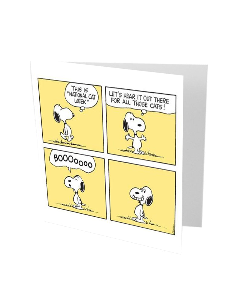 Peanuts “National Cat Week” Greeting Card