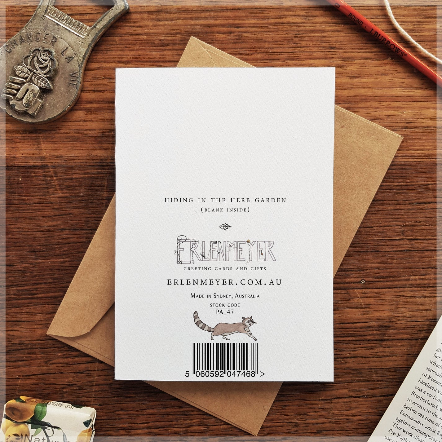 Hiding in the Herb Garden Greeting Card