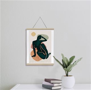 Wooden Print Hanger 40cm – Natural