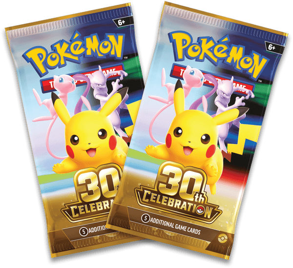 Pokémon TCG 30th Celebration booster packs included with Mini Tins