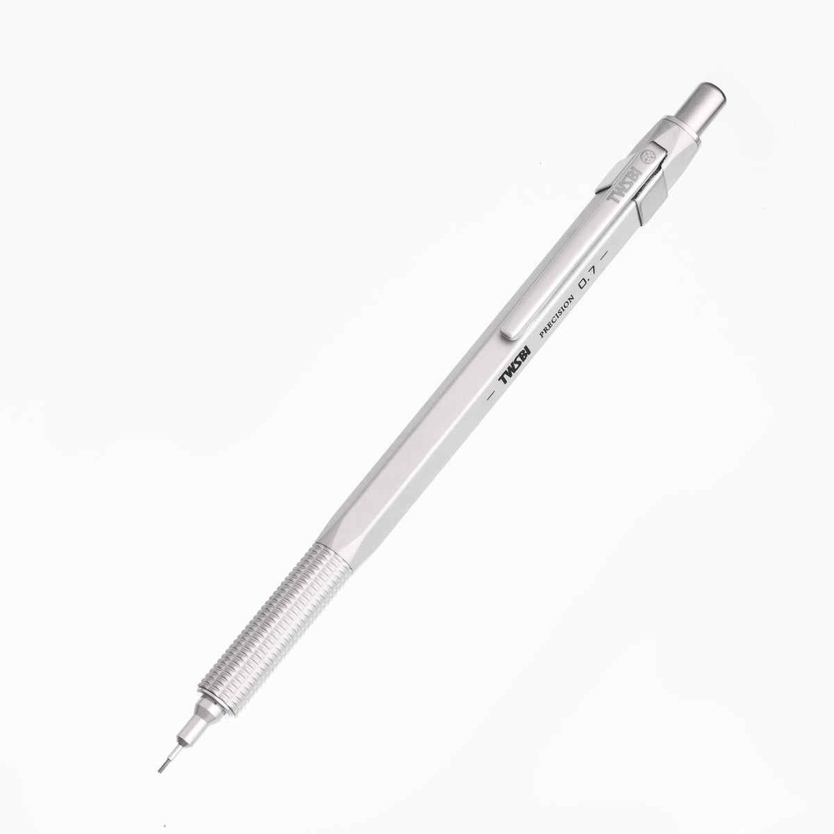 Precision Fixed Pipe Mechanical Pencil – Matte Silver