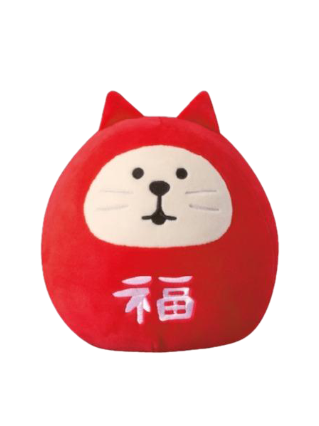 Decole Concombre Puffy Mascot - Lucky Cat Daruma Medium