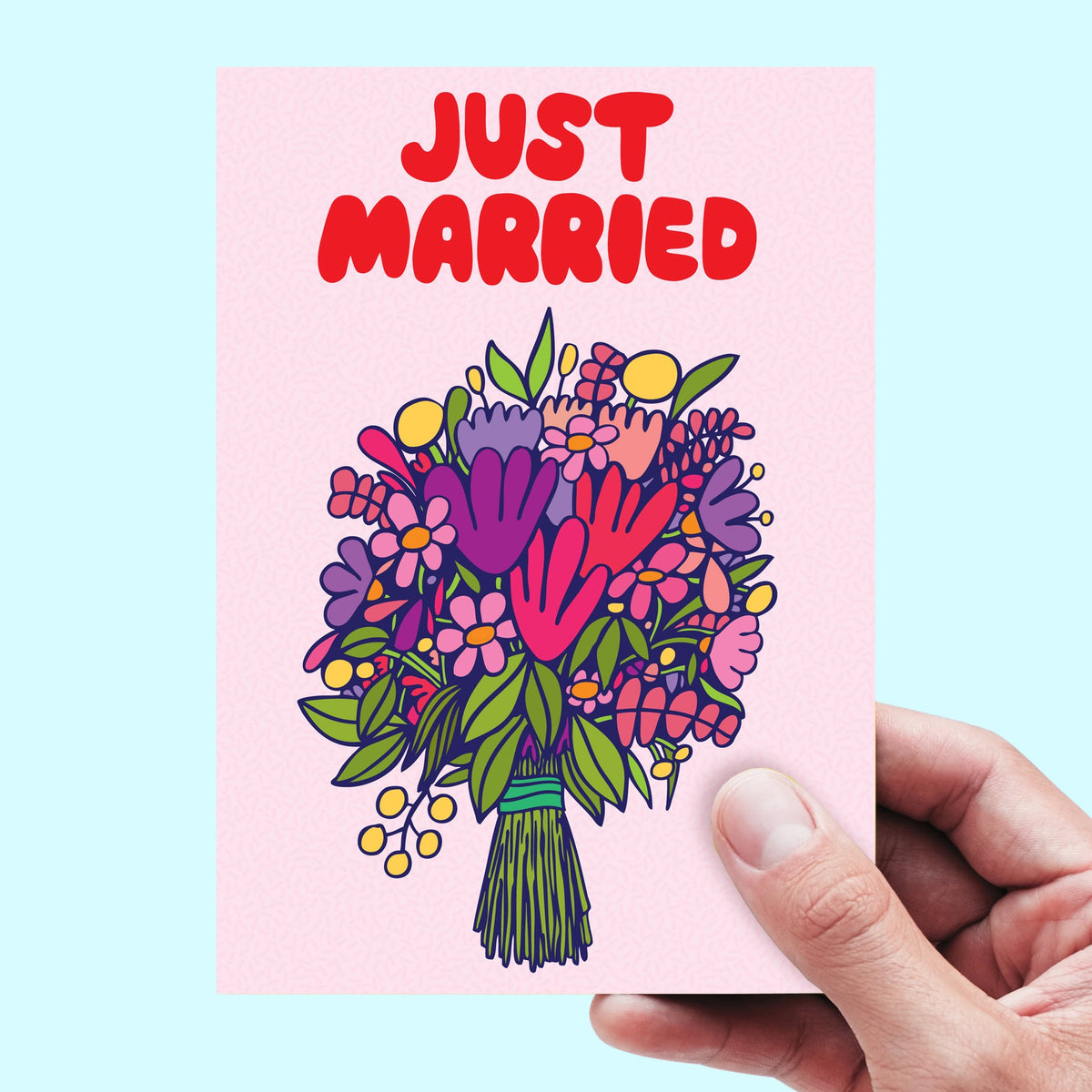 Just Married Wedding Card