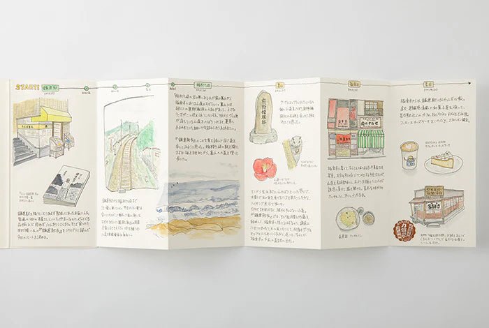 Accordion Fold Paper 032 Traveler's Notebook Refill Regular Size - Mu Shop