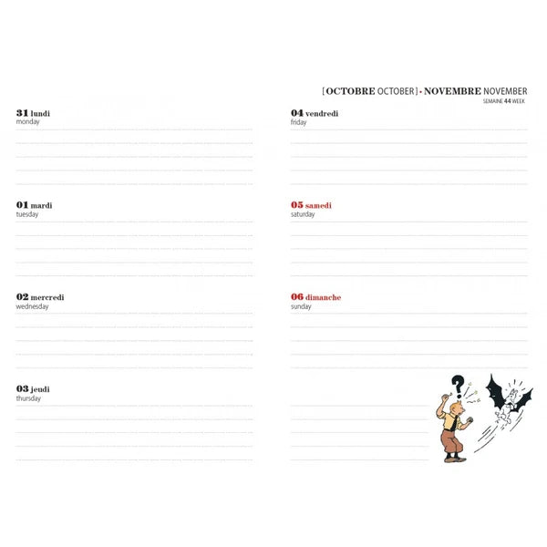 Tintin 2022 Small Diary – Cigars of the Pharaoh