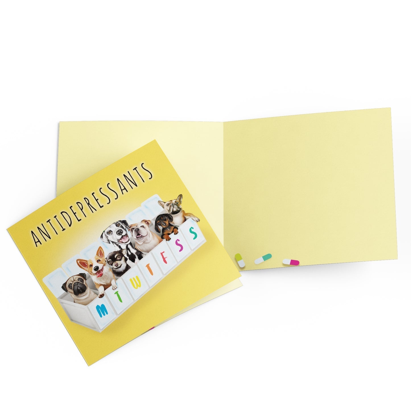 Antidepressants greeting card - Mu Shop