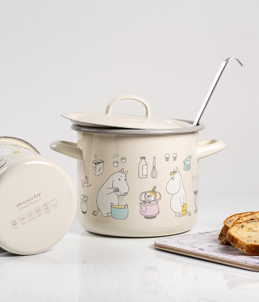 Moomin Bon Appétit Enamel Pot with Lid 2.5L - view 6