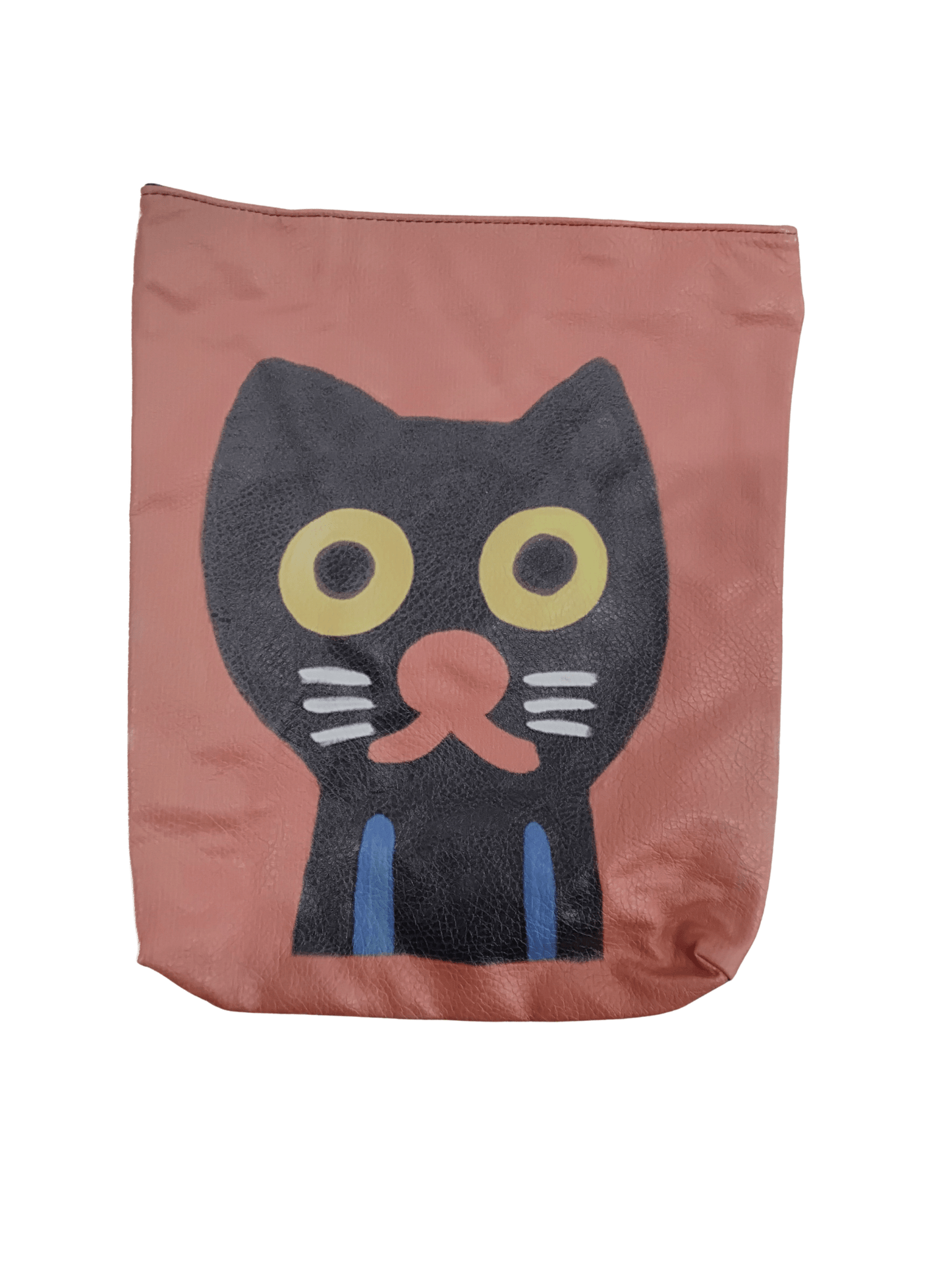 Black Cat Faux Leather Pouch - Mu Shop
