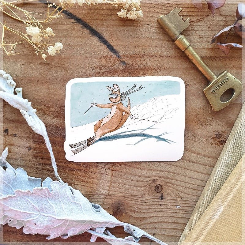 Carving Kangaroo ~ Vinyl Sticker - Mu Shop