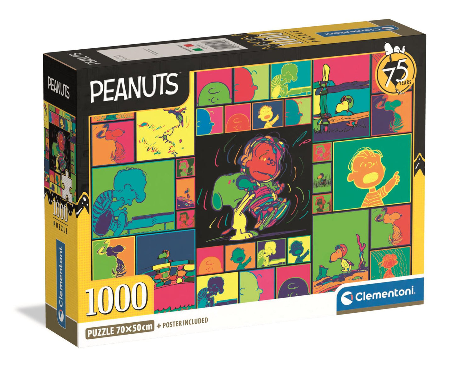 Clementoni Puzzle Peanuts 75 Years Poster Includes 1,000 Pieces