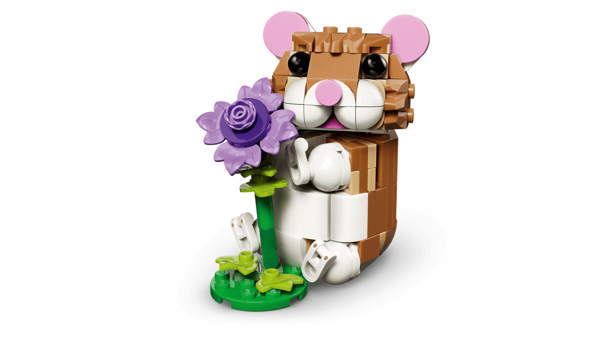 Cute Hamster with a Flower - Mu Shop