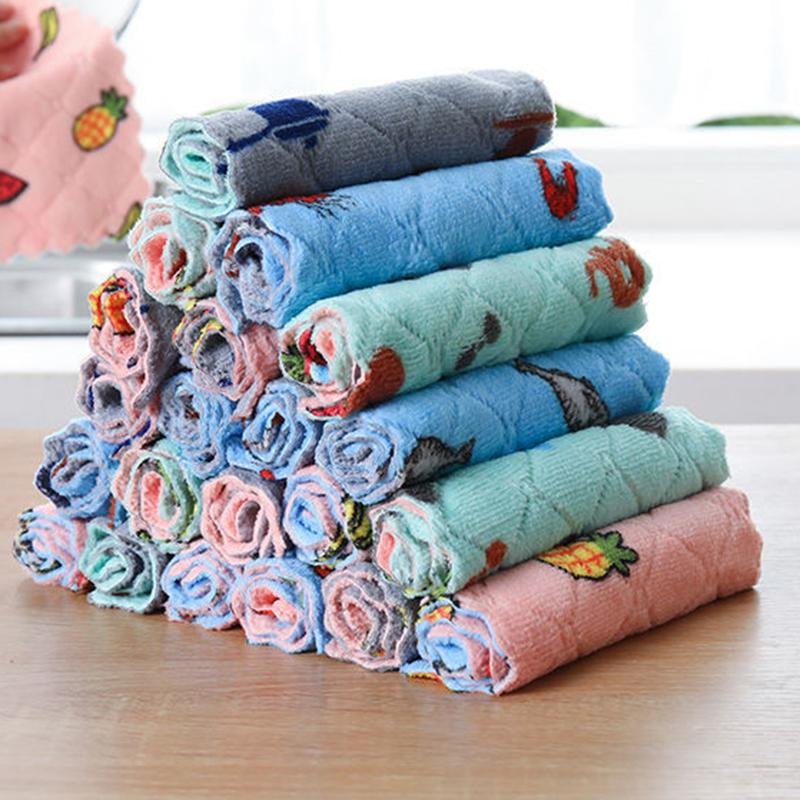 Double-Sided Cleaning Cloth - Pink/Blue