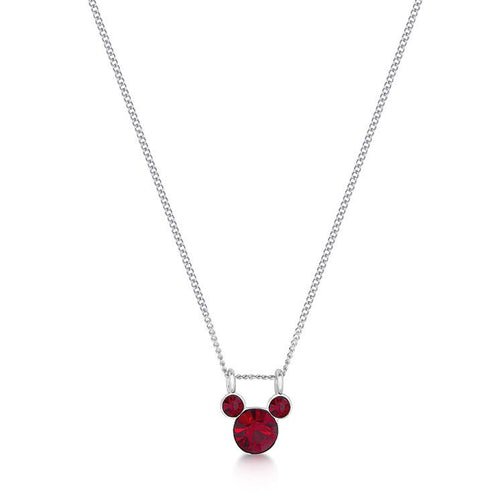 ECC DISNEY MICKEY MOUSE JANUARY BIRTHSTONE NECKLACE - Mu Shop
