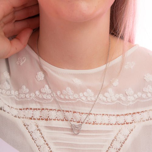 ECC DISNEY MINNIE MOUSE OUTLINE NECKLACE - Mu Shop