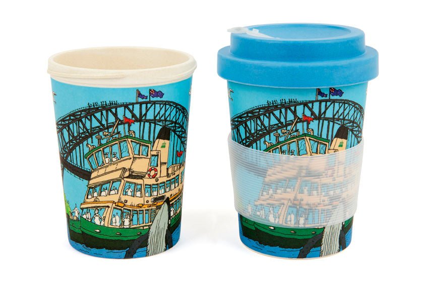 Eco - Bamboo fibre Keep Cup: Sydney Harbour - Mu Shop
