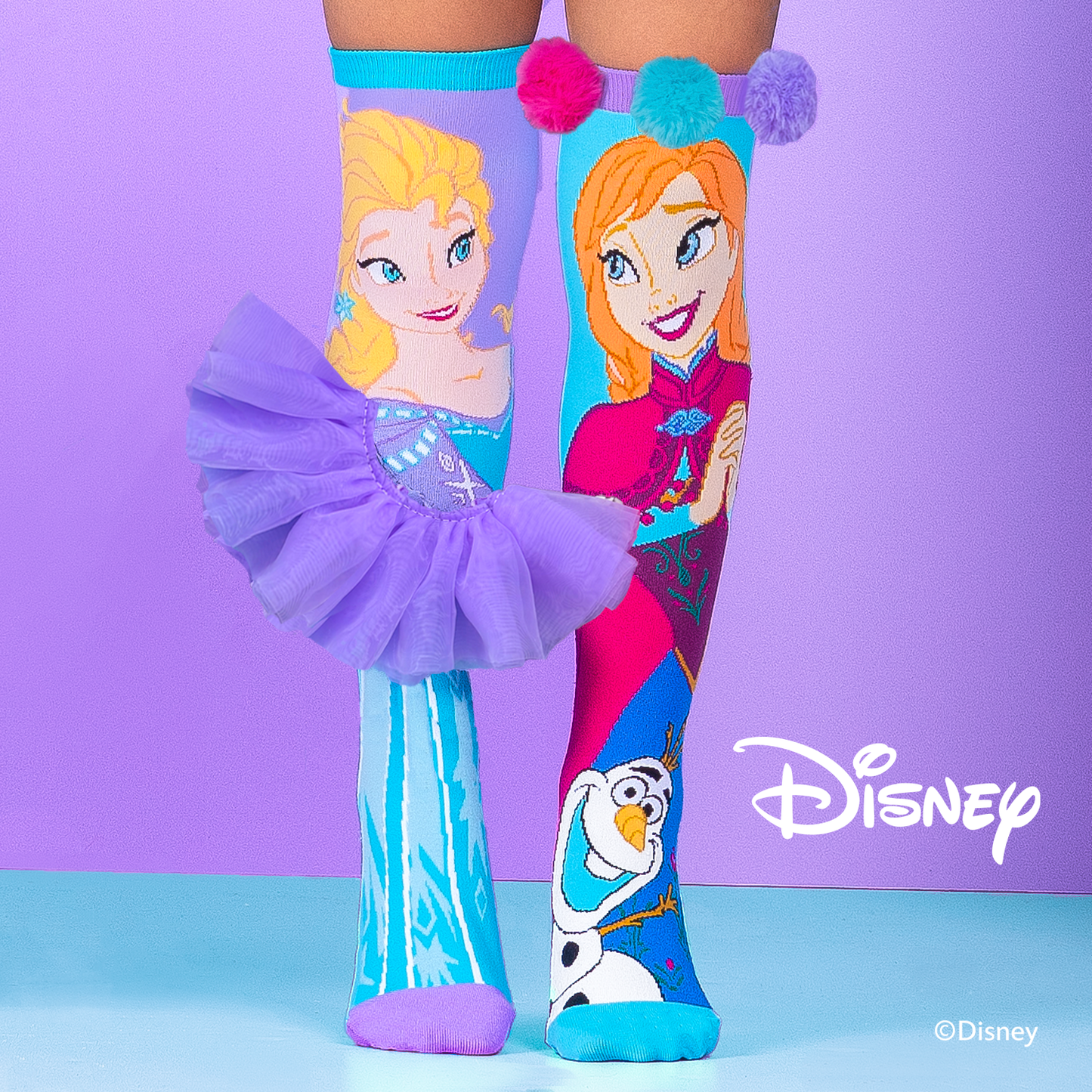 Frozen - Elsa, Anna and Olaf Socks Age 3-5