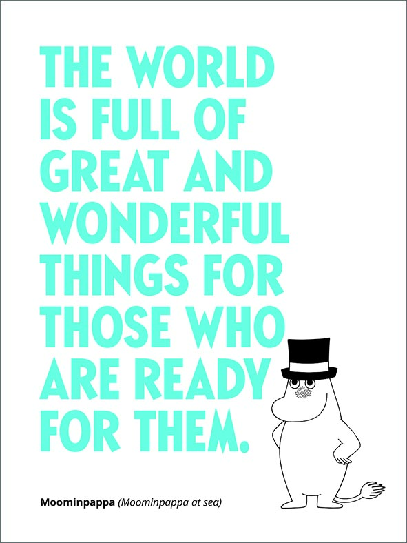 2-Fold Letterpress Card – Moomin “The World”