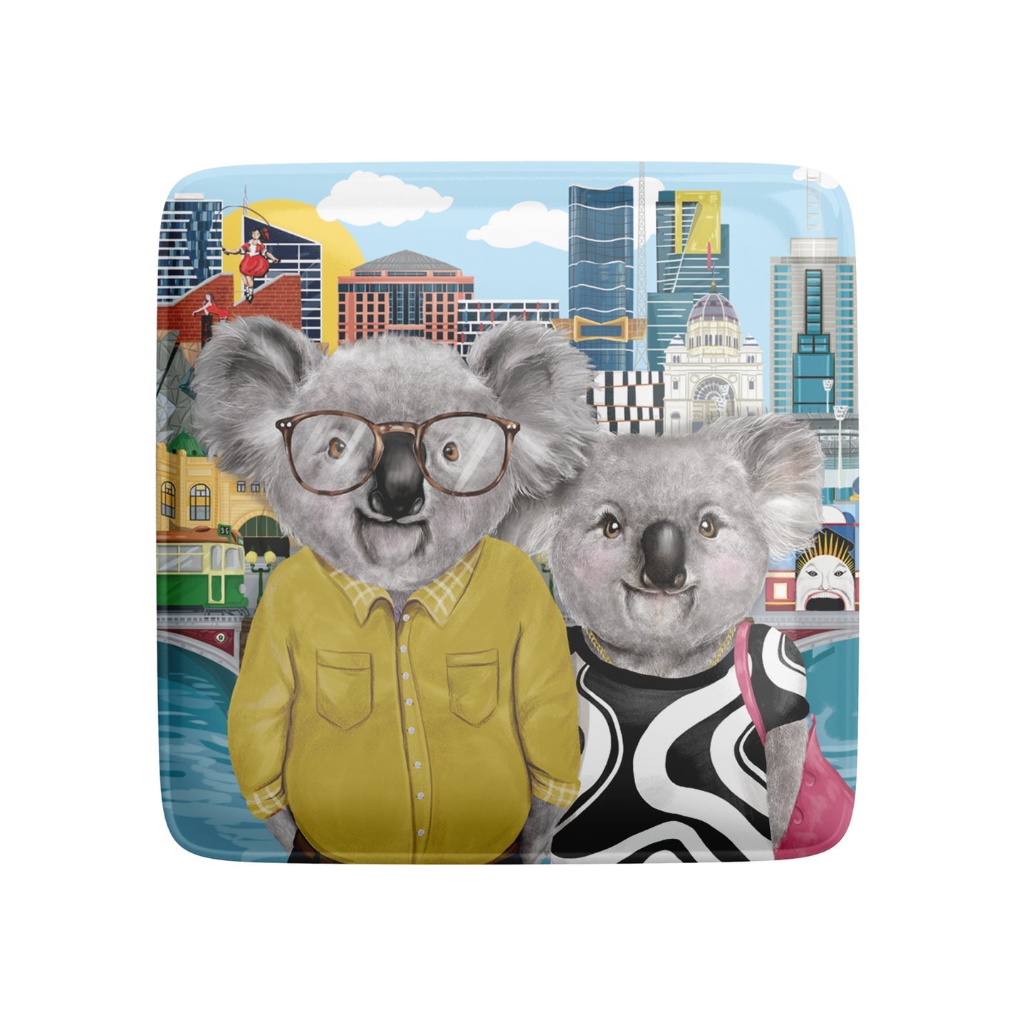 FRIDGE MAGNET HAPPY DAYS MELBOURNE - Mu Shop