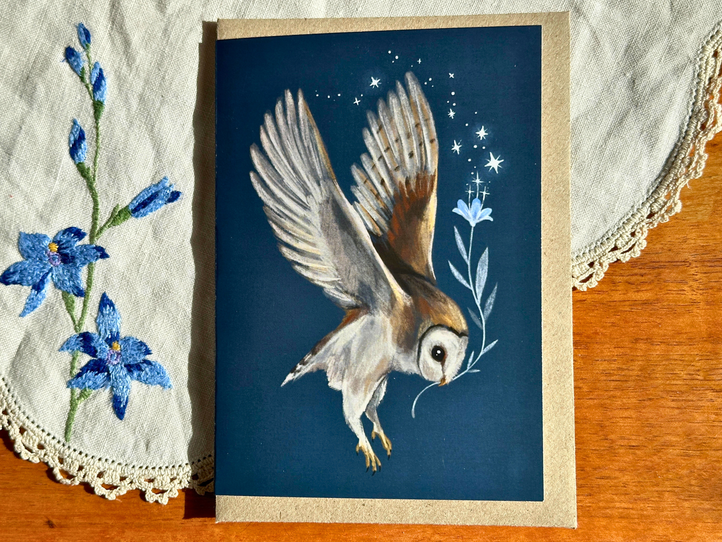 Barn Owl – Greeting Card