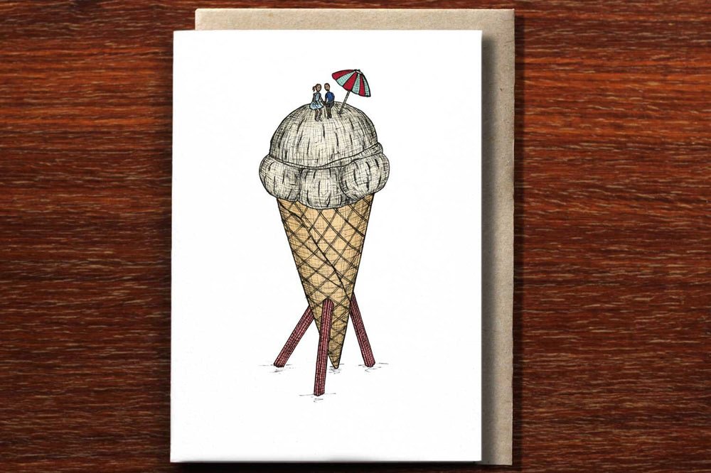 Ice Cream Date - Loving Card - Mu Shop