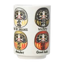 Yamato Sushi Teacup - Lucky Daruma 280ml