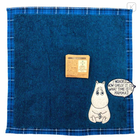 Moomin Jacquard Navy Mini Towel Handkerchief
