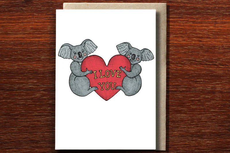 Koala Love Greeting Card - Mu Shop