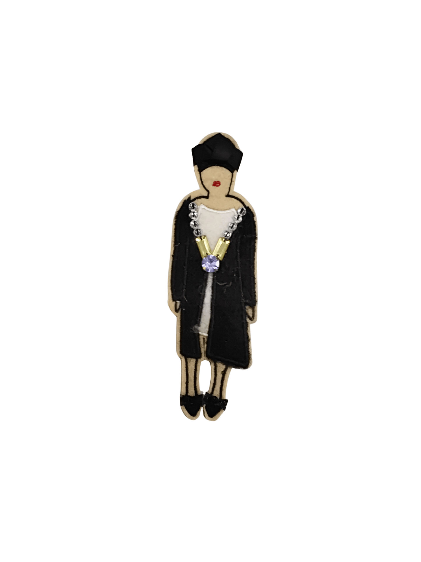 Lady in Black Brooch - Mu Shop