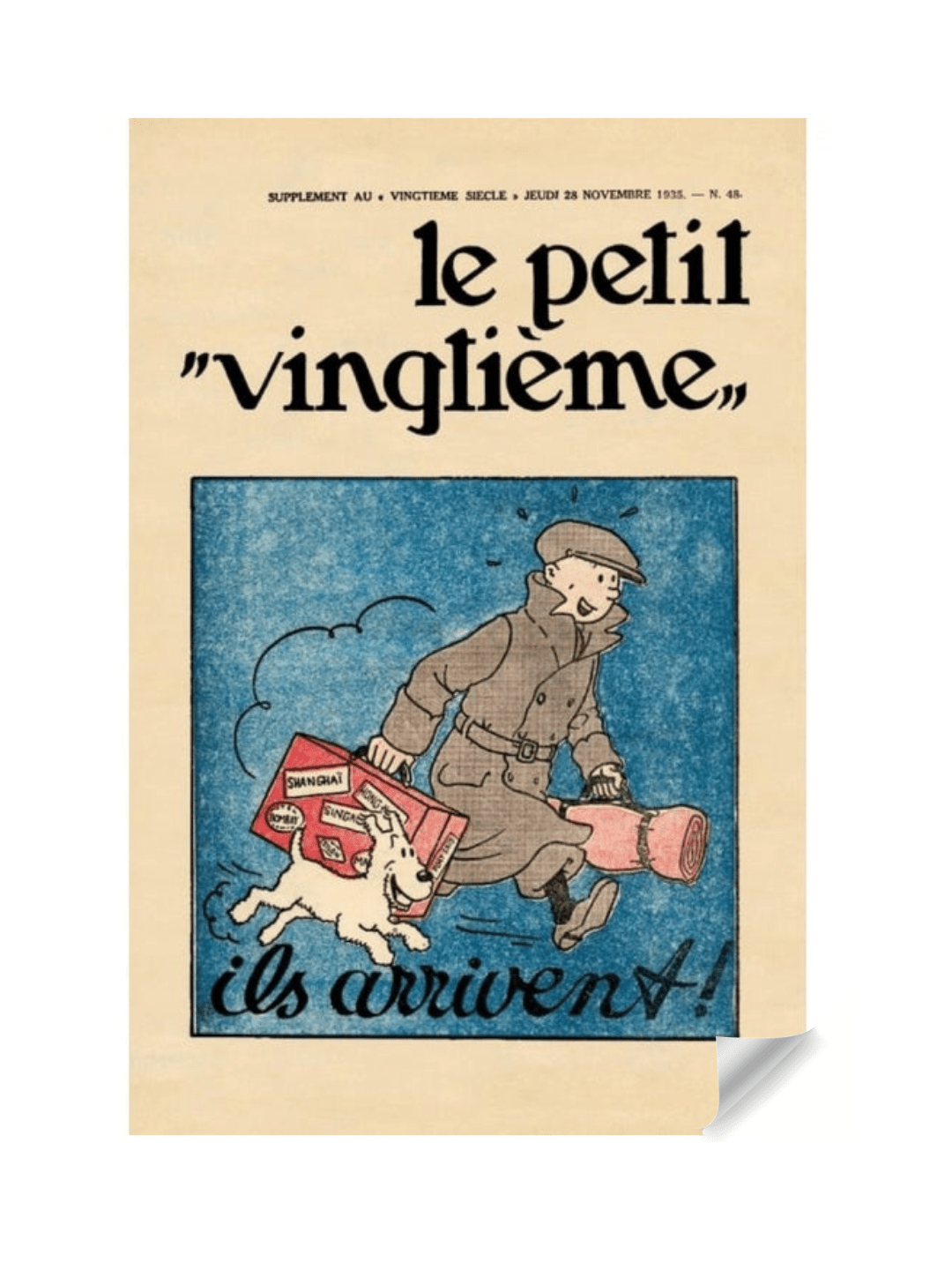 Le Petit Vingtième – Ils Arrivent N°48 Poster (40 × 60 cm) - Mu Shop