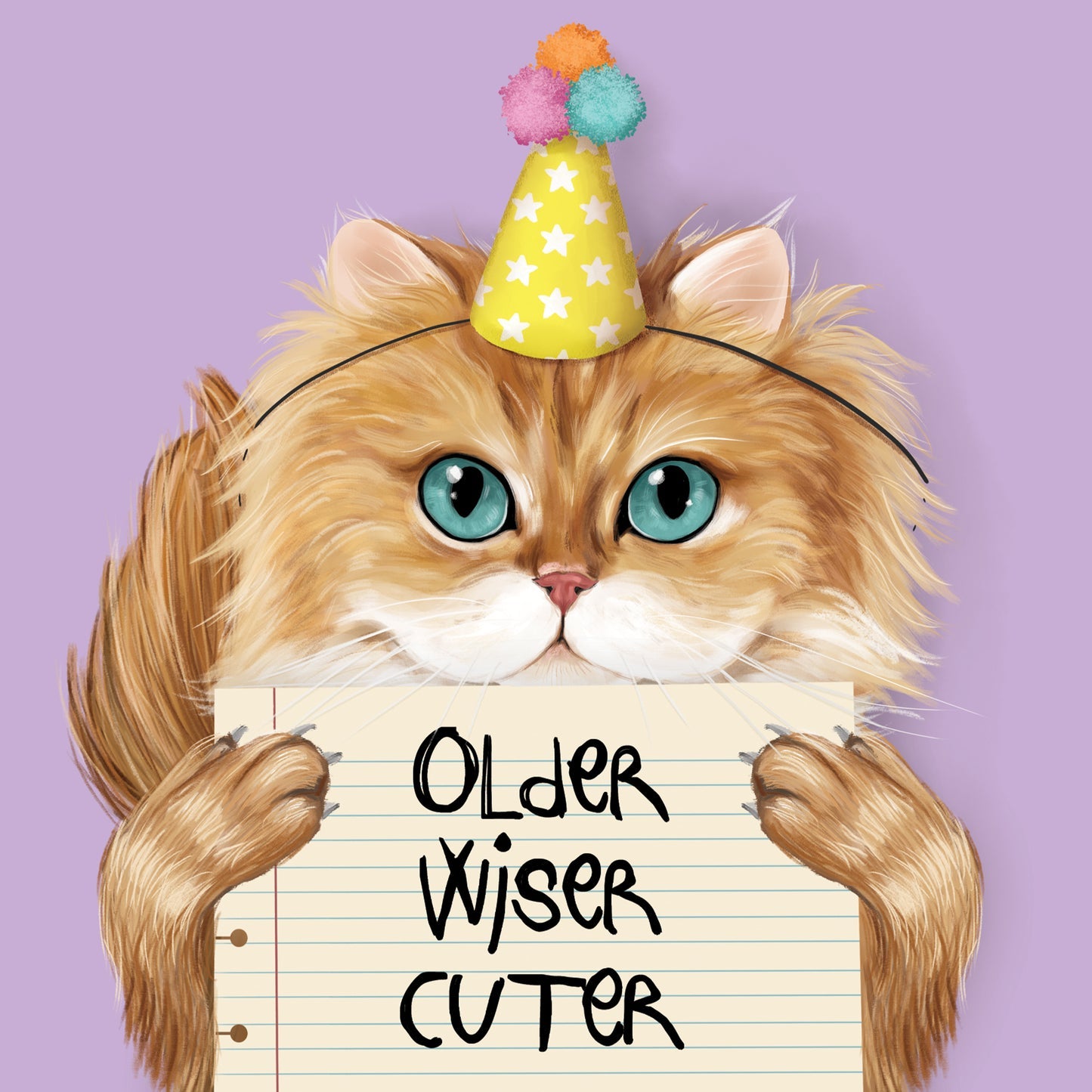 Older Wiser Cuter Greeting Card