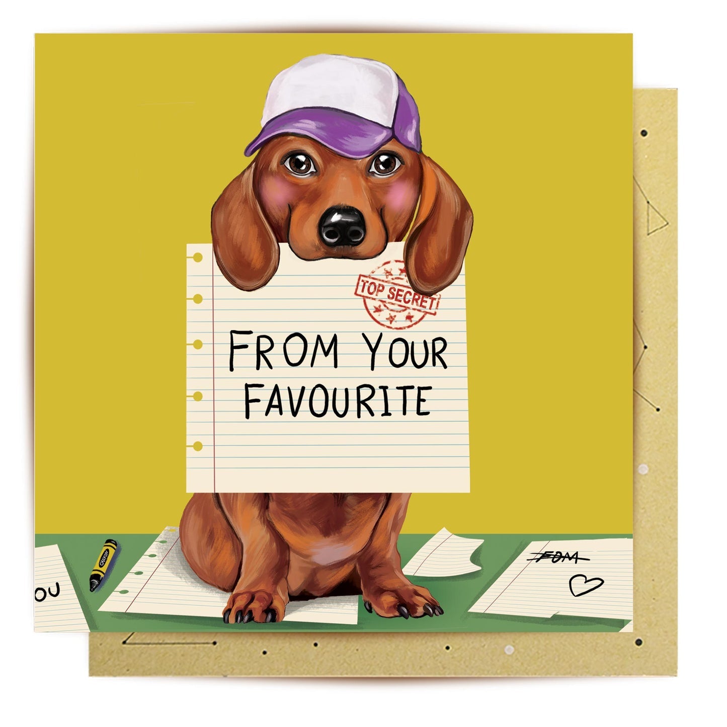 Favourite Child Dachshund Greeting Card